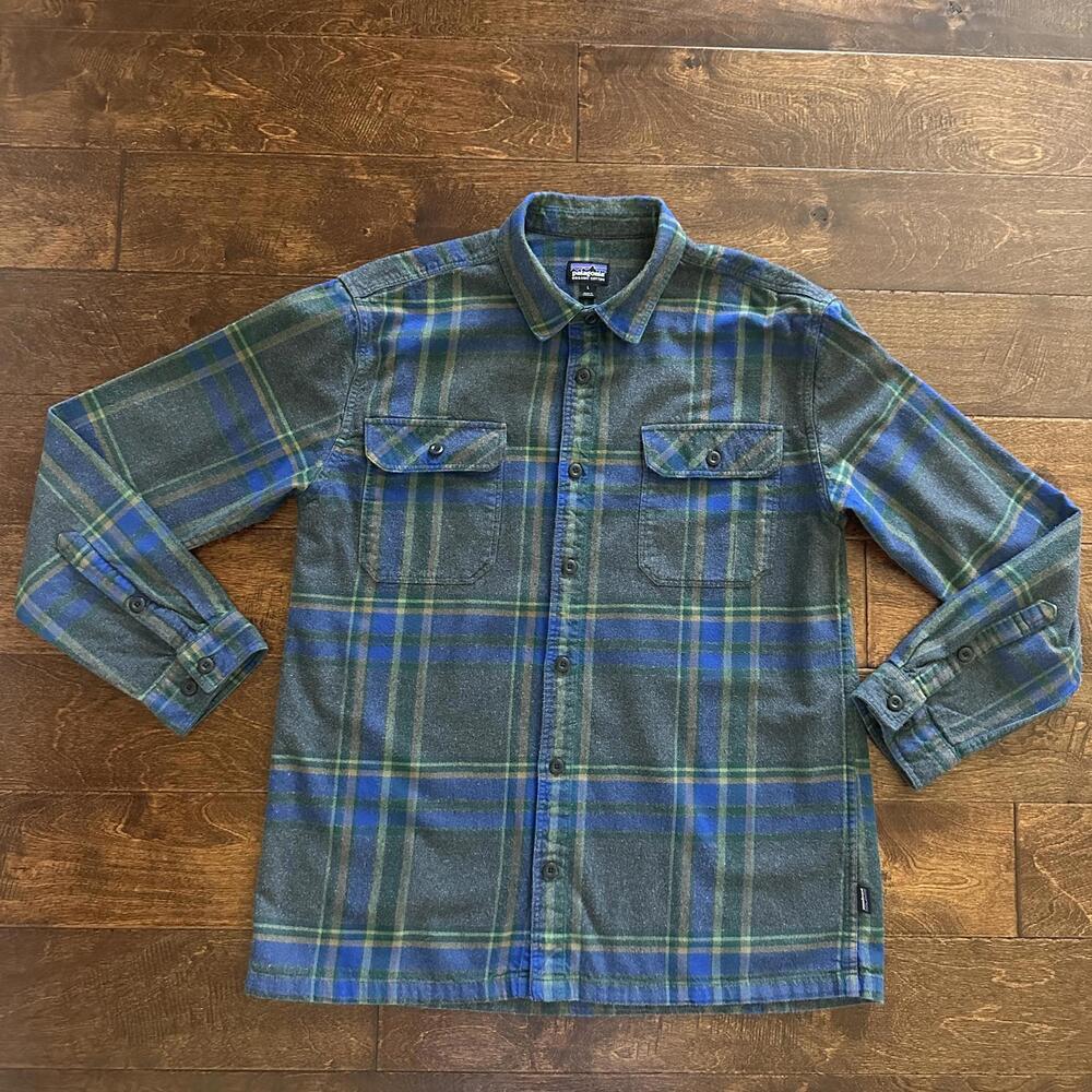 Men's Long-Sleeved Organic Cotton Midweight Fjord Flannel Shirt